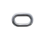 Ovaal vormige ring nikkel 13mm