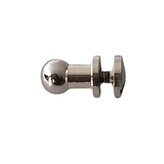 Geweerknoop geborsteld rvs 5mm