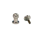 Geweerknoop geborsteld rvs 5mm