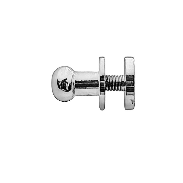 Geweerknoop nikkel 6mm