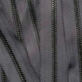 Metalen rits gun metal maat 3 paarsgrijs donker