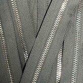 Metalen rits nikkel maat 3 lichtgrijs2.0