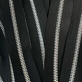 Metalen rits nikkel maat 3 zwart