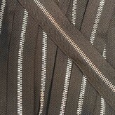 Metalen rits nikkel maat 3 donkerbruin