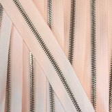 Metalen rits nikkel maat 3 lichtroze