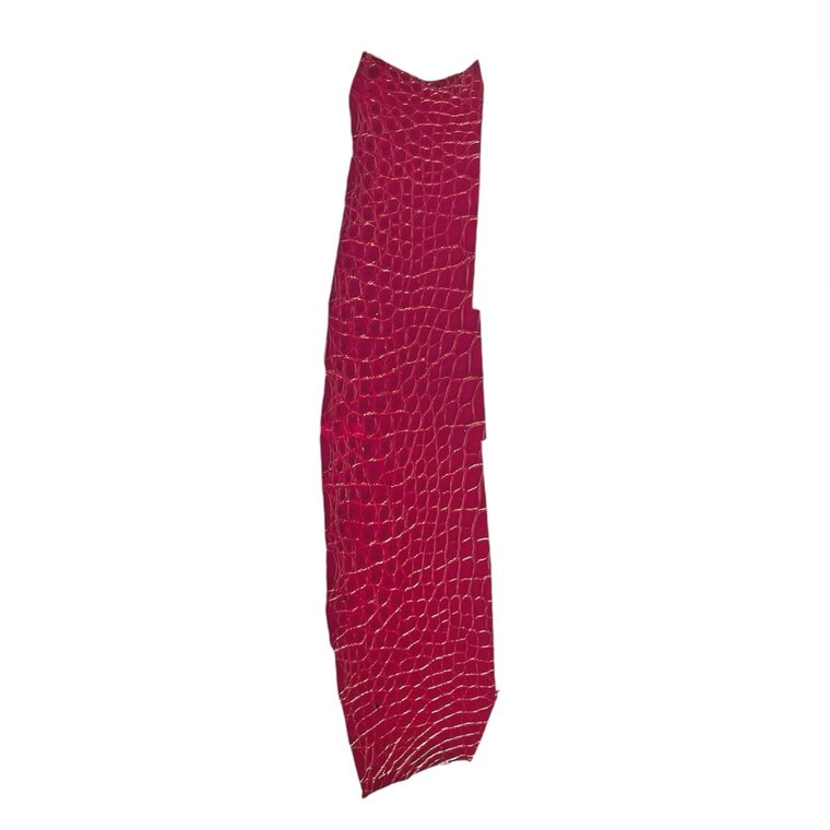 Stukje krokodil rood/rouge gaugin 022