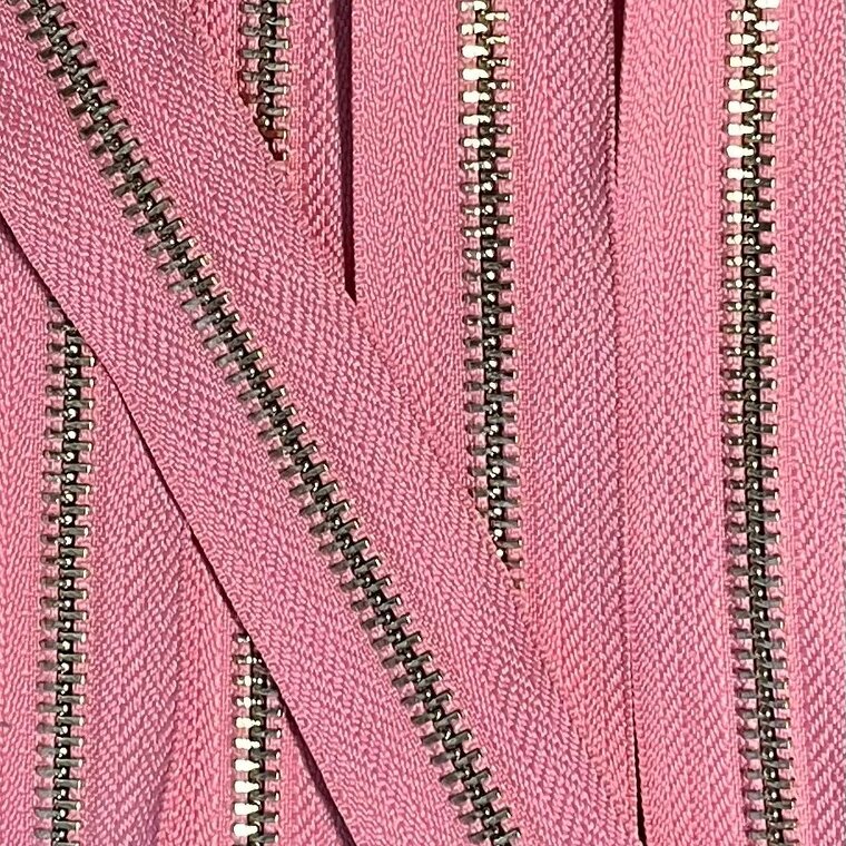 Metalen rits goud maat 5 middelroze