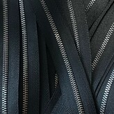 Metalen rits gun metal maat 5 zwart