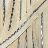 Metalen rits nikkel maat 5 roomwit