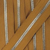 Metalen rits nikkel maat 5 brons