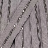 Metalen rits nikkel maat 5 lila