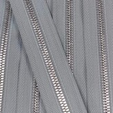 Metalen rits nikkel maat 5 ijsblauw