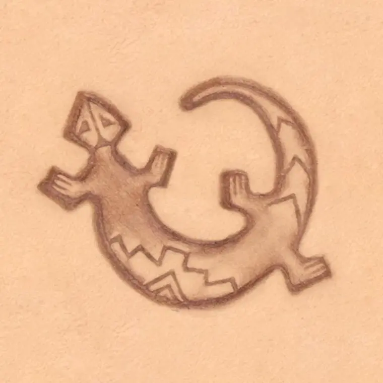 Ivan Leathercraft 3D Hagedis stempel