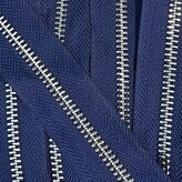 Metalen rits nikkel maat 8 middelblauw