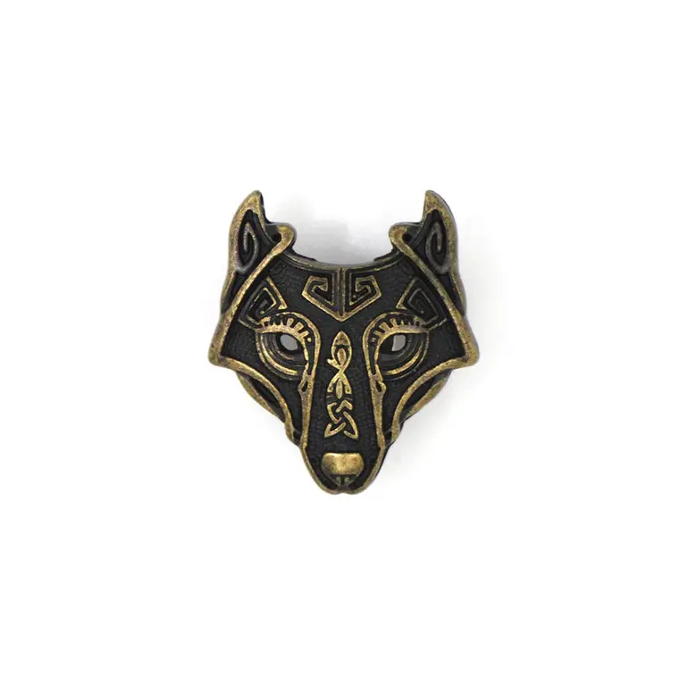Ivan Leathercraft Viking wolf concho 25mm