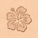 Ivan Leathercraft 3D hibiscus stempel