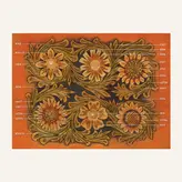 Ivan Leathercraft Sjabloon voor bloemen hoeken & randen