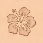 Ivan Leathercraft 3D hibiscus stempel