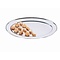 HorecaTraders Ovale rvs serveerschaal 20cm
