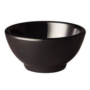 HorecaTraders Melamine ronde kom zwart | 3 Formaten