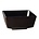 HorecaTraders Melamine vierkante kom zwart | 5 Formaten