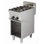 Combisteel 2-pits gasfornuis met open onderbouw
