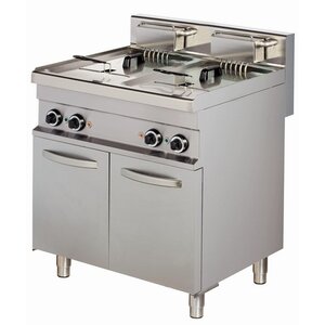 Combisteel Professionele friteuse met onderstel - 2 x 10 Liter