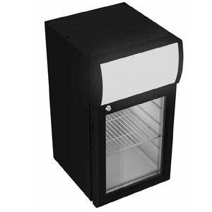 Combisteel Zwarte Minikoelkast Frisdranken Met Verlichting 21 Liter