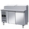 Combisteel Saladette 2 deurs met werkblad 108,5x136x70 cm (HXBXD)