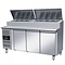 Combisteel Saladette 3 deurs met Werkblad 108,5x179,5x70 cm (HXBXD)