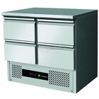 Combisteel Gekoelde werkbank met 4 laden - Temp. +2/+8ÂºC