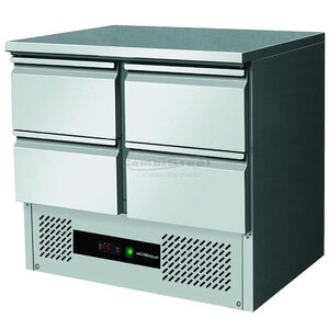 Combisteel Gekoelde werkbank met 4 laden - Temp. +2/+8ÂºC