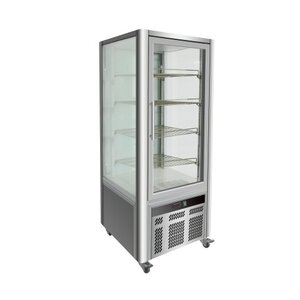 Combisteel Gekoelde gebaksvitrine 4 x 1/1 GN Roosters - 468 Liter