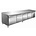 Combisteel Koelwerkbank 4 deurs - 4 X 1/1 GN - +2/+8ÂºC