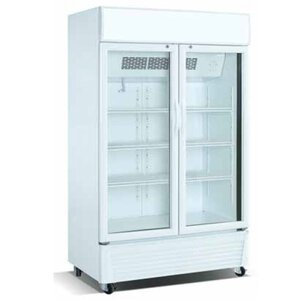 Combisteel Koelkast met Glazen Deuren 780 Liter