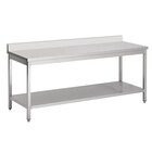 Combisteel RVS Werktafel demontabel bodemschap & rand | 7 Formaten