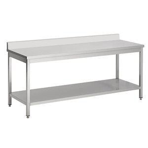 Combisteel RVS Werktafel demontabel bodemschap & rand | 7 Formaten