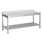 Combisteel RVS Werktafel demontabel bodemschap & rand | 7 Formaten