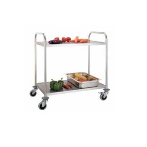 Combisteel Serveerwagen RVS met 2 Bladen 86x54x94(h)