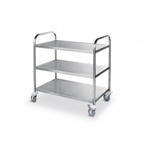 Combisteel RVS Serveerwagen met 3 bladen 86x54x94(h)