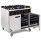 Buffalo Mobiele Professionele Gasfornuis met gasoven