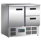 Polar Gekoeld werkbank - 1 deur en 2 laden -2C tot +8C.