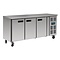 Polar RVS werkbank met wielen 3-deurs  -2C tot +8C