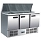 Polar RVS Saladette 3 deurs 85x137x70 cm 4 x 1/1 GN
