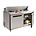 Polar Saladette 2 Deurs met Wielen