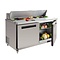Polar Saladette 2 Deurs met Wielen - 109,7x155,5x76 CM (HXBXD)