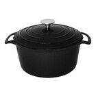 Vogue ronde braadpan zwart, 4 liter - 23,5cm