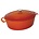 Vogue Ovale braadpan oranje 5 liter