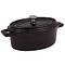 Vogue gietijzeren mini ovale braadpan zwart