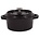 Vogue gietijzeren mini ronde braadpan zwart